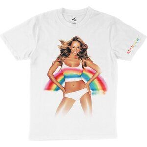 Mariah Carey Rainbow T-Shirt in White